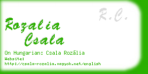 rozalia csala business card